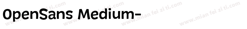 0penSans Medium字体转换